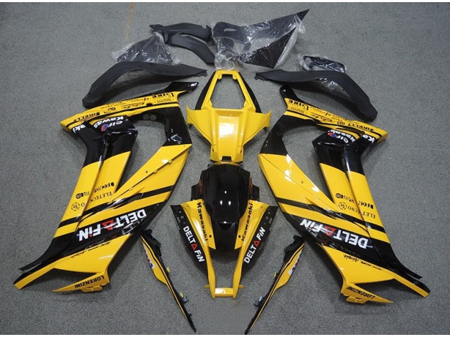 Affordable 2011-2015 Yellow Black Delt Fin Kawasaki ZX10R Motorcycle Bodywork Affordable 2011-2015 Yellow Black Delt Fin Kawasaki ZX10R Motorcycle Bodywork