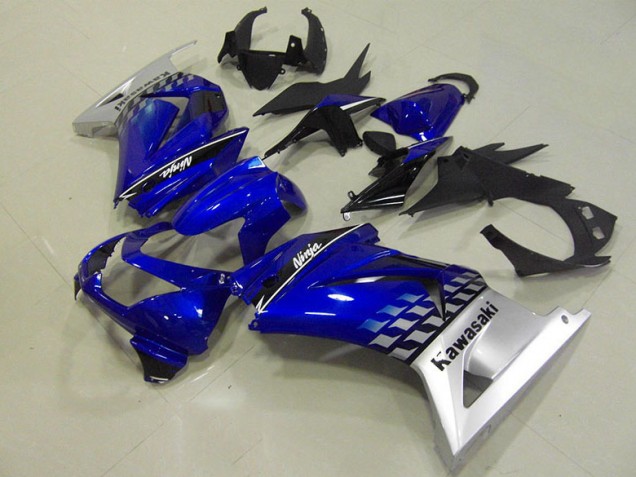 Affordable 2008-2012 Blue Kawasaki ZX250R Motorcycle Fairings
