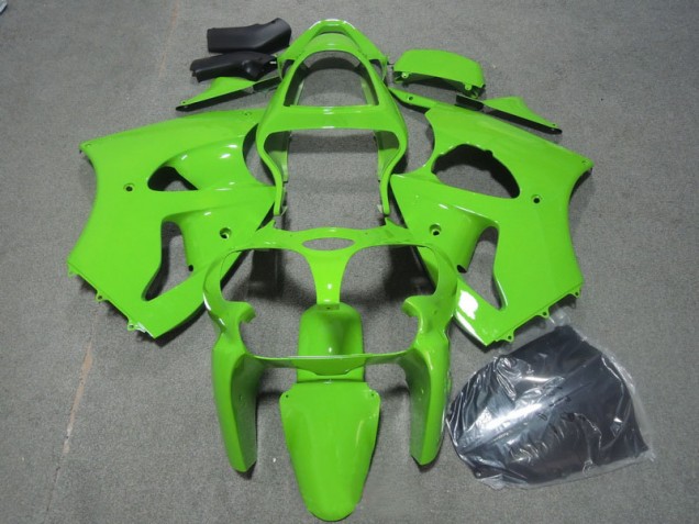 Affordable 2000-2002 Green Kawasaki ZX6R Motorcycle Fairings Kits Affordable 2000-2002 Green Kawasaki ZX6R Motorcycle Fairings Kits