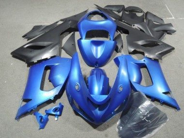 Affordable 2005-2006 Blue Kawasaki ZX6R Motorbike Fairing Kits