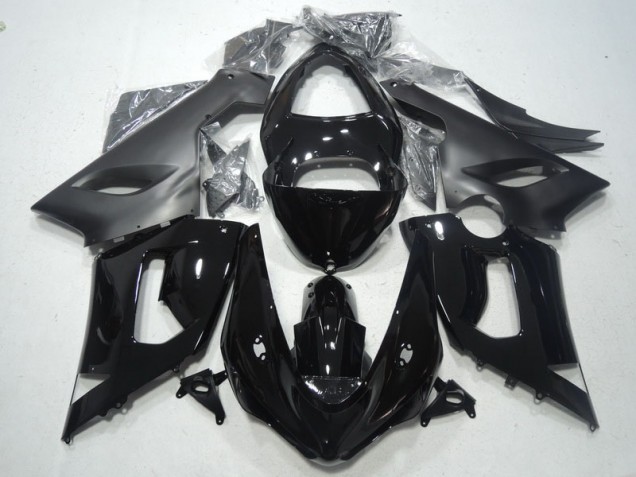Affordable 2005-2006 Black Kawasaki ZX6R Replacement Motorcycle Fairings & Bodywork