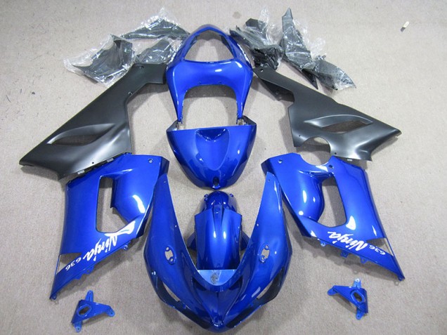 Affordable 2005-2006 Blue White Ninja 636 Kawasaki ZX6R Motorcyle Fairings Affordable 2005-2006 Blue White Ninja 636 Kawasaki ZX6R Motorcyle Fairings