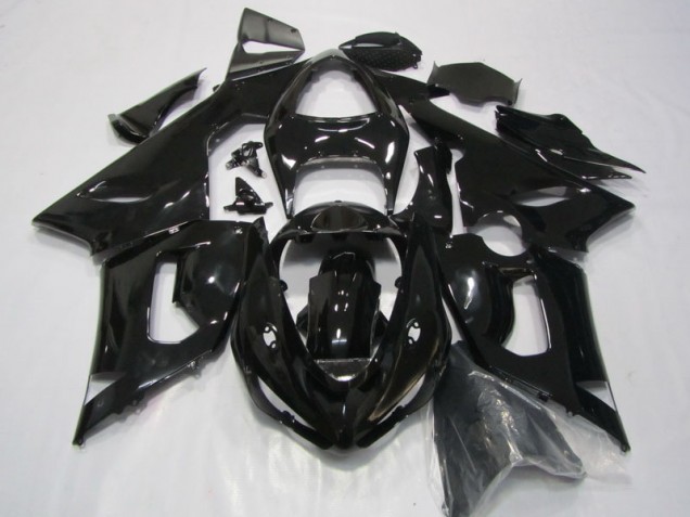 Affordable 2005-2006 Black Kawasaki ZX6R Replacement Fairings Affordable 2005-2006 Black Kawasaki ZX6R Replacement Fairings