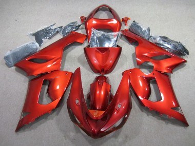 Affordable 2005-2006 Orange Kawasaki ZX6R Motor Fairings