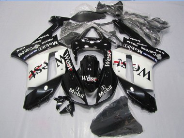 Affordable 2007-2008 Black West Mobil Kawasaki ZX6R Motorcycle Bodywork