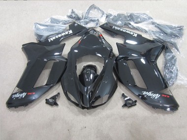 Affordable 2007-2008 Black Ninja 636 Kawasaki ZX6R Moto Fairings