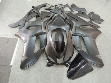 Affordable 2007-2008 Black Kawasaki ZX6R Motorcycle Fairing Kit