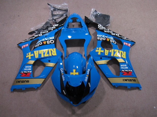 Affordable 2003-2004 Blue Rizla Q8 oils Suzuki GSXR1000 Motorcycle Fairing Affordable 2003-2004 Blue Rizla Q8 oils Suzuki GSXR1000 Motorcycle Fairing