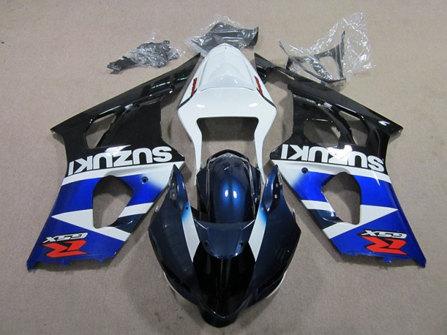 Affordable 2003-2004 Blue White Decal Suzuki GSXR1000 Bike Fairings Affordable 2003-2004 Blue White Decal Suzuki GSXR1000 Bike Fairings