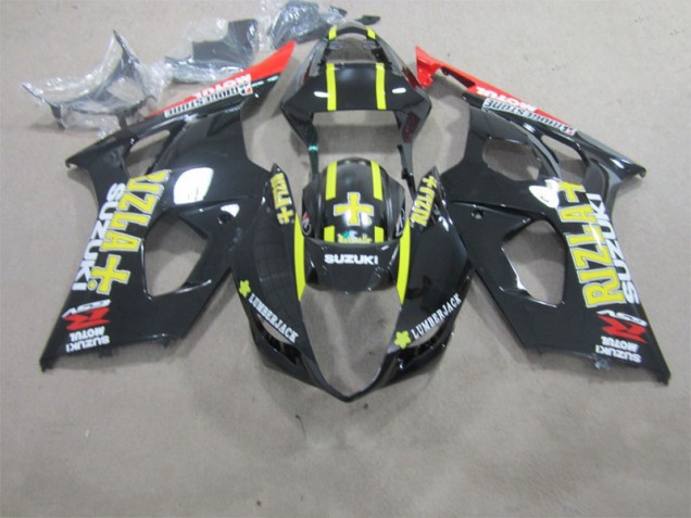 Affordable 2003-2004 Black Rizla Suzuki GSXR1000 Motorbike Fairing Kits Affordable 2003-2004 Black Rizla Suzuki GSXR1000 Motorbike Fairing Kits