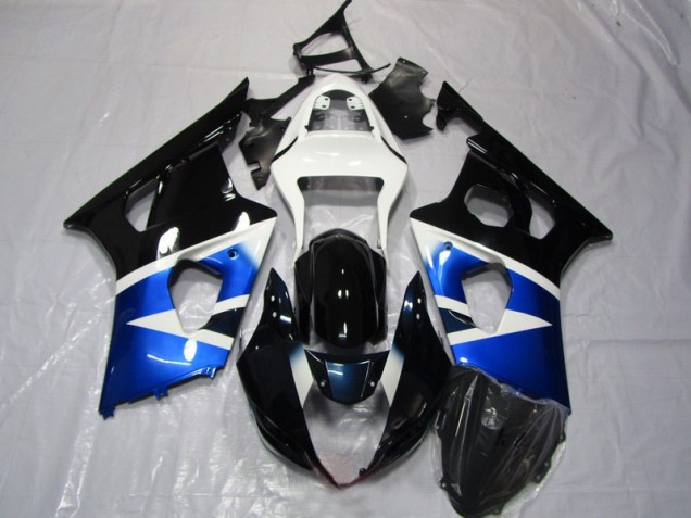Affordable 2003-2004 Blue White Suzuki GSXR1000 Replacement Fairings Affordable 2003-2004 Blue White Suzuki GSXR1000 Replacement Fairings