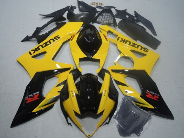 Affordable 2005-2006 Yellow Black Suzuki GSXR1000 Motorcycle Fairings Kits Affordable 2005-2006 Yellow Black Suzuki GSXR1000 Motorcycle Fairings Kits
