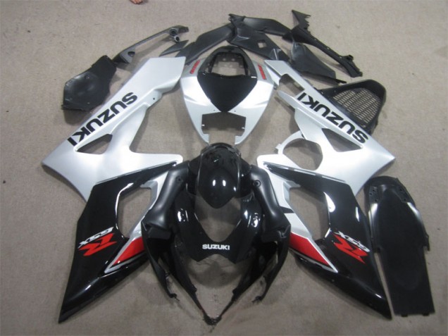 Affordable 2005-2006 Black White Suzuki GSXR1000 Motorcycle Replacement Fairings Affordable 2005-2006 Black White Suzuki GSXR1000 Motorcycle Replacement Fairings