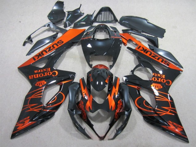 Affordable 2005-2006 Black Orange Corona Extra Suzuki GSXR1000 Replacement Fairings Affordable 2005-2006 Black Orange Corona Extra Suzuki GSXR1000 Replacement Fairings
