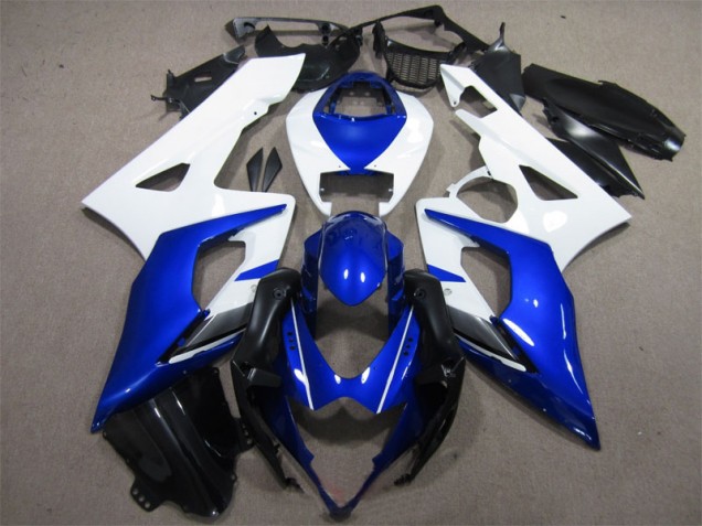 Affordable 2005-2006 Blue White Suzuki GSXR1000 Motorcylce Fairings Affordable 2005-2006 Blue White Suzuki GSXR1000 Motorcylce Fairings