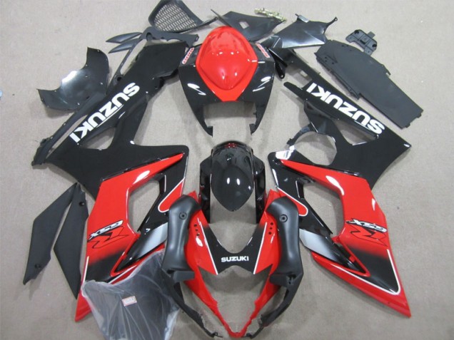 Affordable 2005-2006 Black Red Suzuki GSXR1000 Motorcycle Fairings Affordable 2005-2006 Black Red Suzuki GSXR1000 Motorcycle Fairings