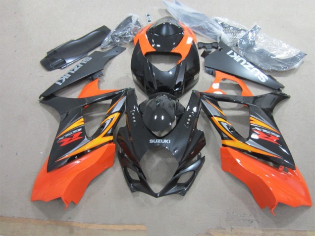 Affordable 2007-2008 Black Orange Suzuki GSXR1000 Motorcycle Fairings Affordable 2007-2008 Black Orange Suzuki GSXR1000 Motorcycle Fairings