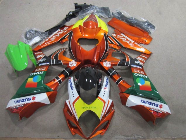 Affordable 2007-2008 Orange Yellow Monster Suzuki GSXR1000 Motorcycle Fairing Kits Affordable 2007-2008 Orange Yellow Monster Suzuki GSXR1000 Motorcycle Fairing Kits