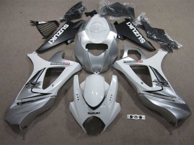 Affordable 2007-2008 White Suzuki GSXR1000 Replacement Motorcycle Fairings Affordable 2007-2008 White Suzuki GSXR1000 Replacement Motorcycle Fairings