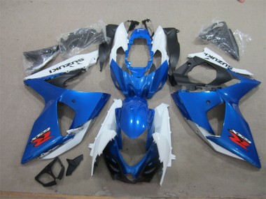Affordable 2009-2016 Blue White Suzuki GSXR1000 Motorcycle Fairings