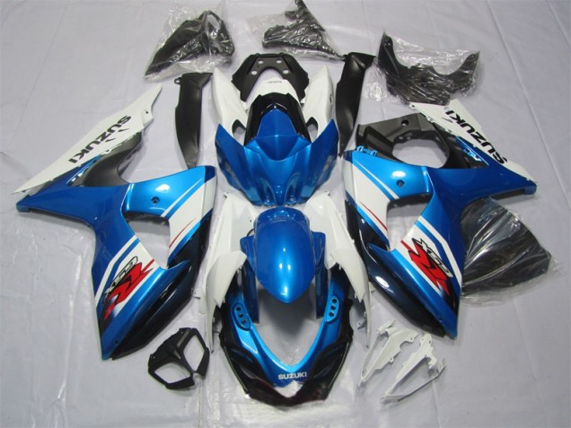 Affordable 2009-2016 Blue White Suzuki GSXR1000 Replacement Motorcycle Fairings Affordable 2009-2016 Blue White Suzuki GSXR1000 Replacement Motorcycle Fairings