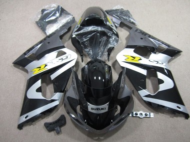Affordable 2001-2003 Black White Suzuki GSXR600 Motorbike Fairing Kits