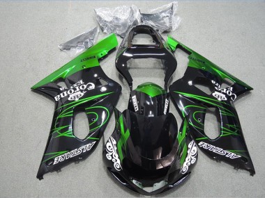 Affordable 2001-2003 Black Green Corona Extra Suzuki GSXR600 Motorcycle Fairing Kits