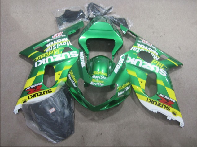 Affordable 2001-2003 Telefunica Movistar Suzuki GSXR600 Motor Bike Fairings Affordable 2001-2003 Telefunica Movistar Suzuki GSXR600 Motor Bike Fairings