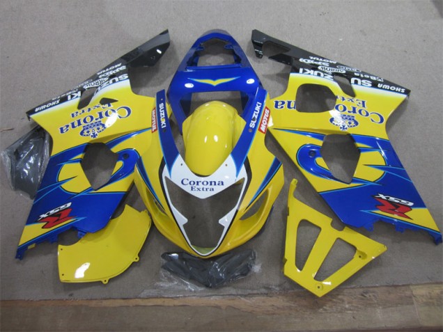Affordable 2004-2005 Yellow Blue Corona Extra Suzuki GSXR600 Motorcycle Fairings Affordable 2004-2005 Yellow Blue Corona Extra Suzuki GSXR600 Motorcycle Fairings