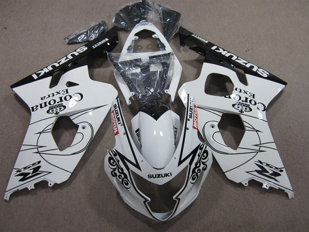 Affordable 2004-2005 White Corona Extra Motul Suzuki GSXR600 Bike Fairing Kit Affordable 2004-2005 White Corona Extra Motul Suzuki GSXR600 Bike Fairing Kit
