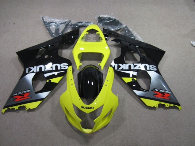 Affordable 2004-2005 Yellow Black Suzuki GSXR600 Motorcycle Bodywork Affordable 2004-2005 Yellow Black Suzuki GSXR600 Motorcycle Bodywork
