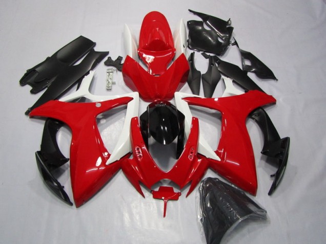 Affordable 2006-2007 Red Black Suzuki GSXR600 Motorcycle Replacement Fairings Affordable 2006-2007 Red Black Suzuki GSXR600 Motorcycle Replacement Fairings