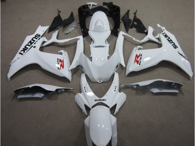Affordable 2006-2007 White Suzuki GSXR600 Motorcyle Fairings Affordable 2006-2007 White Suzuki GSXR600 Motorcyle Fairings
