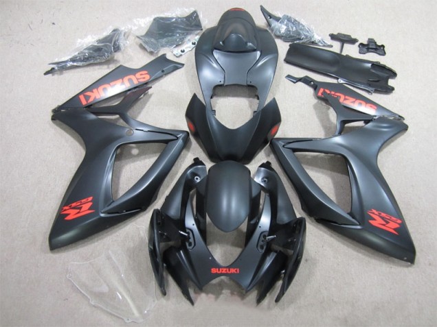 Affordable 2006-2007 Black Red Decal Suzuki GSXR600 Motorcycle Fairing Affordable 2006-2007 Black Red Decal Suzuki GSXR600 Motorcycle Fairing