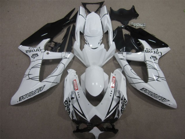 Affordable 2008-2010 White Black Corona Extra Motul Suzuki GSXR600 Motorbike Fairing Affordable 2008-2010 White Black Corona Extra Motul Suzuki GSXR600 Motorbike Fairing