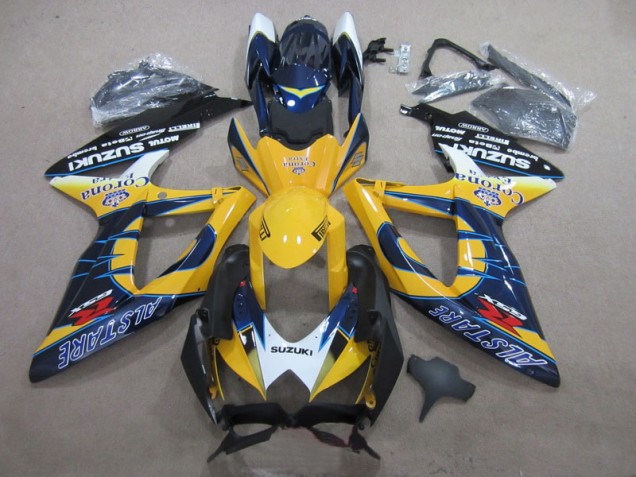 Affordable 2008-2010 Blue Yellow Corona Extra Suzuki GSXR600 Motor Bike Fairings Affordable 2008-2010 Blue Yellow Corona Extra Suzuki GSXR600 Motor Bike Fairings