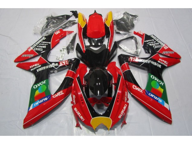 Affordable 2008-2010 Red Black Jomo Suzuki GSXR600 Motorbike Fairing Kits Affordable 2008-2010 Red Black Jomo Suzuki GSXR600 Motorbike Fairing Kits