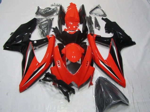 Affordable 2008-2010 Red Black Suzuki GSXR600 Moto Fairings Affordable 2008-2010 Red Black Suzuki GSXR600 Moto Fairings