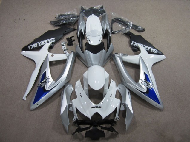 Affordable 2008-2010 Silver Blue White Suzuki GSXR600 Motorcycle Fairings Kit Affordable 2008-2010 Silver Blue White Suzuki GSXR600 Motorcycle Fairings Kit