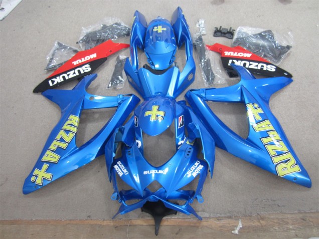 Affordable 2008-2010 Blue Yellow Rizla White Motul Suzuki GSXR600 Motorcycle Fairings Affordable 2008-2010 Blue Yellow Rizla White Motul Suzuki GSXR600 Motorcycle Fairings
