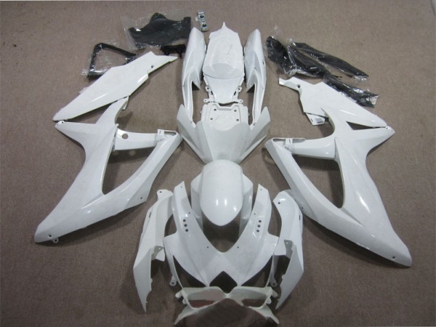 Affordable 2008-2010 White Suzuki GSXR600 Motorcycle Fairing Kit Affordable 2008-2010 White Suzuki GSXR600 Motorcycle Fairing Kit