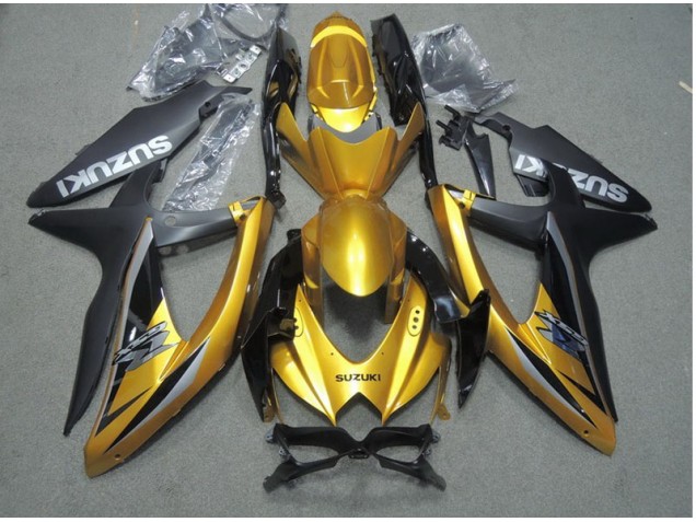 Affordable 2008-2010 Black Gold Suzuki GSXR600 Motor Bike Fairings Affordable 2008-2010 Black Gold Suzuki GSXR600 Motor Bike Fairings