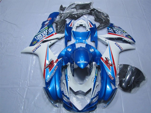 Affordable 2011-2021 Blue White Suzuki GSXR600 Replacement Motorcycle Fairings Affordable 2011-2021 Blue White Suzuki GSXR600 Replacement Motorcycle Fairings