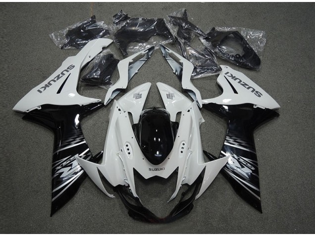 Affordable 2011-2021 White Black Suzuki GSXR600 Motorcycle Replacement Fairings Affordable 2011-2021 White Black Suzuki GSXR600 Motorcycle Replacement Fairings