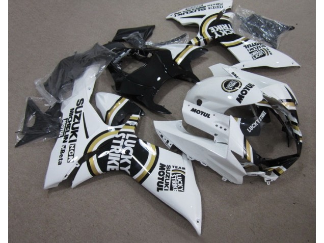 Affordable 2011-2021 White Lucky Strike Black Motul Suzuki GSXR600 Motor Fairings Affordable 2011-2021 White Lucky Strike Black Motul Suzuki GSXR600 Motor Fairings