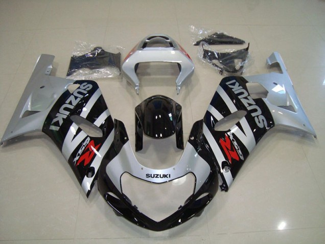 Affordable 2001-2003 Black Silver Suzuki GSXR750 Replacement Motorcycle Fairings Affordable 2001-2003 Black Silver Suzuki GSXR750 Replacement Motorcycle Fairings