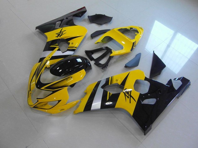 Affordable 2004-2005 Yellow Black Suzuki GSXR750 Moto Fairings Affordable 2004-2005 Yellow Black Suzuki GSXR750 Moto Fairings