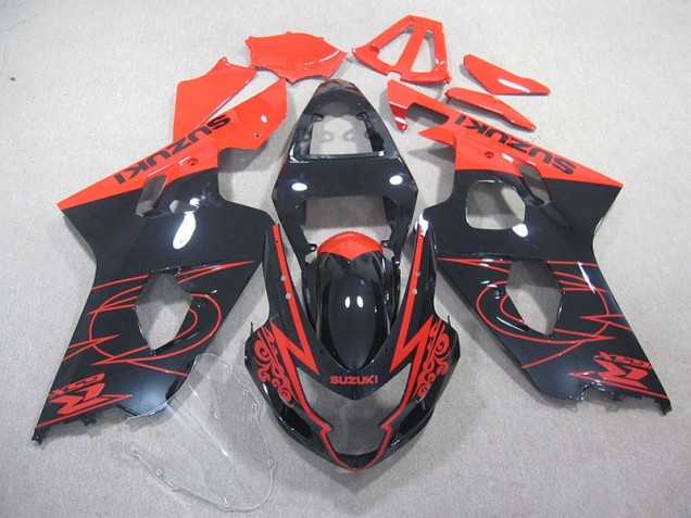 Affordable 2004-2005 Red Black Suzuki GSXR750 Motorcycle Fairings Affordable 2004-2005 Red Black Suzuki GSXR750 Motorcycle Fairings