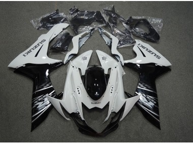 Affordable 2011-2021 White Black Suzuki GSXR750 Bike Fairings