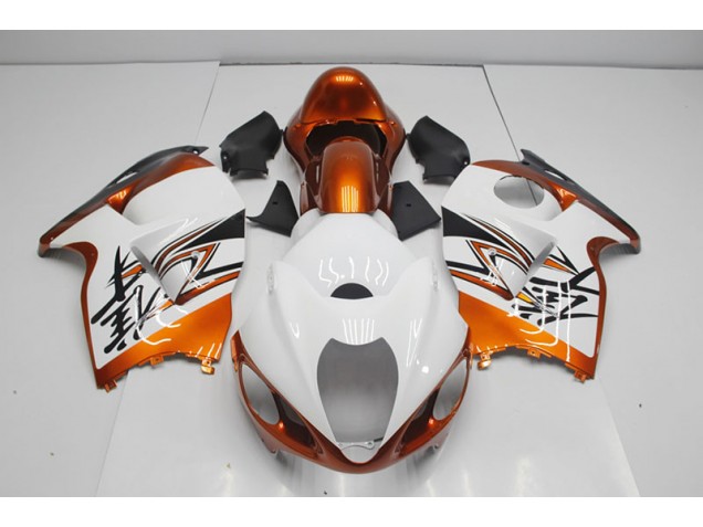 Affordable 1996-2007 White Orange Suzuki GSXR1300 Hayabusa Motorcycle Bodywork Affordable 1996-2007 White Orange Suzuki GSXR1300 Hayabusa Motorcycle Bodywork